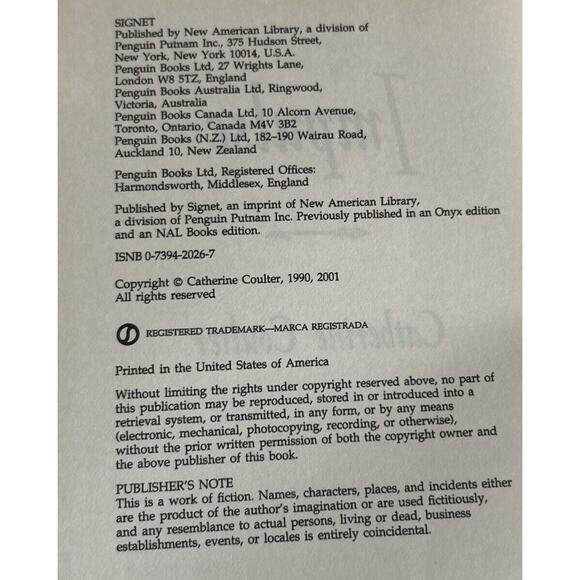 IMPULSE By Catherine Coulter - Hardcover *Excellent Condition* - Picture 4 of 4